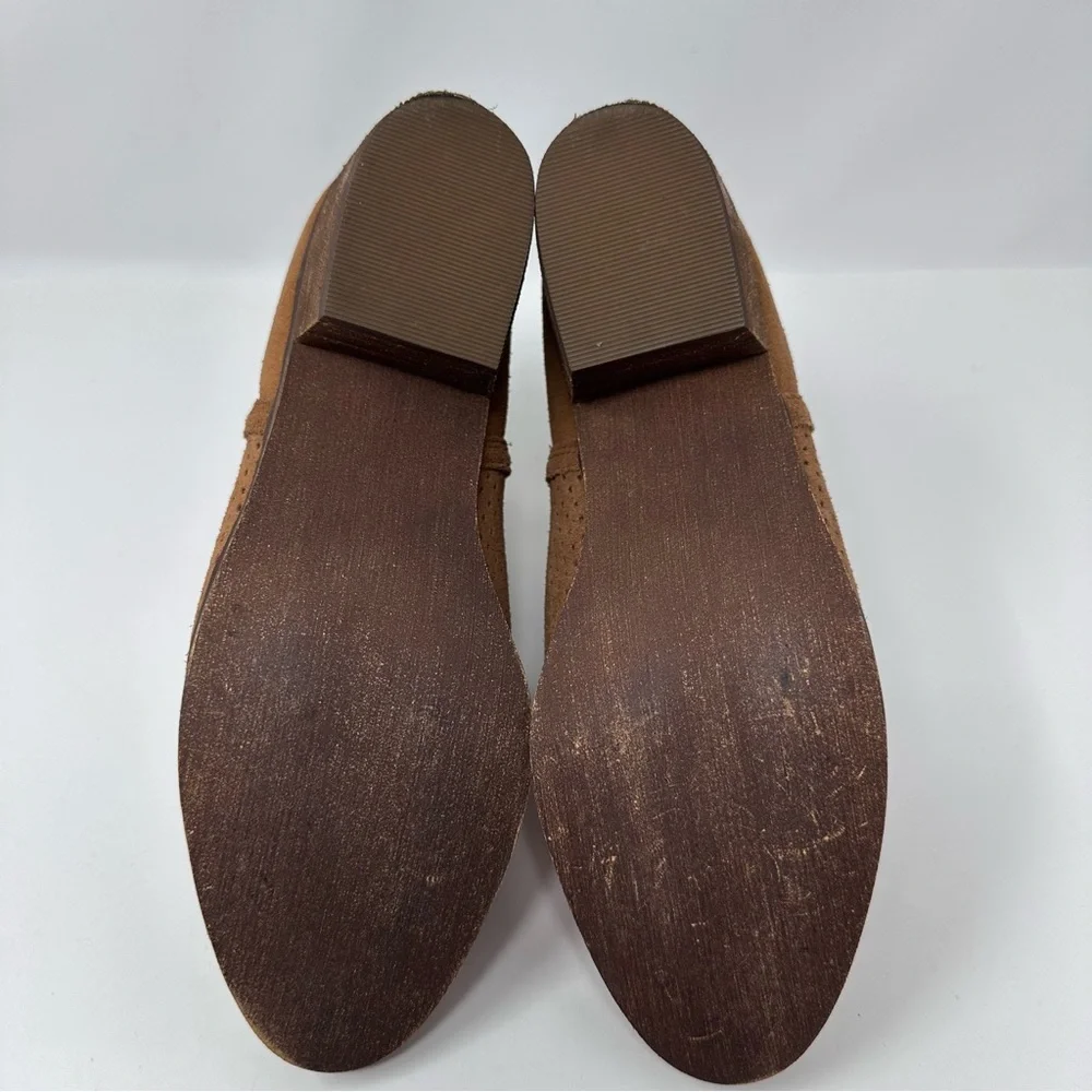 Nordstrom Susina Blakely Suede Leather Ankle Boots Brown Size 6.5